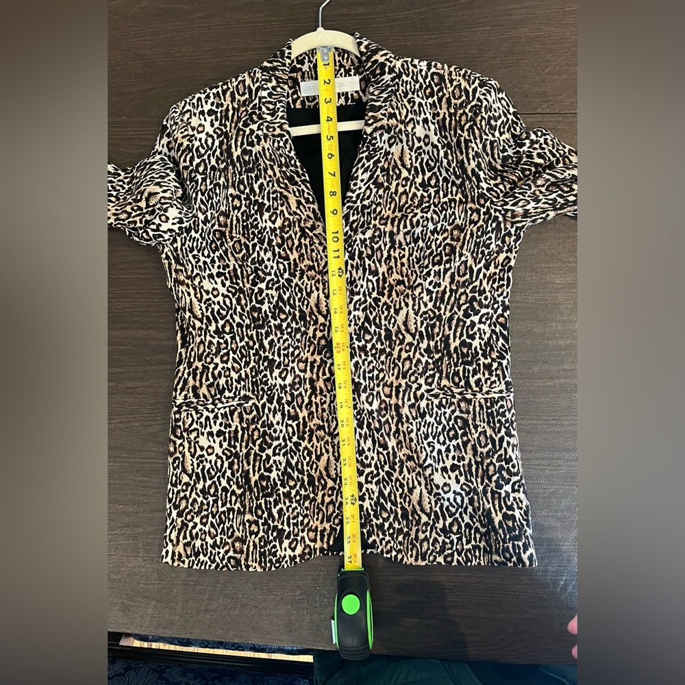 Boston Proper Animal Print Blazer - Picture 5 of 9